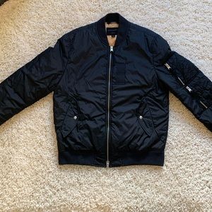 Men’s All Saints Soven Bomber Jacket - Navy size S